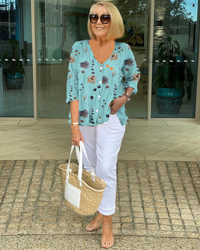 Women's Blouse | Three-Quarter Sleeve