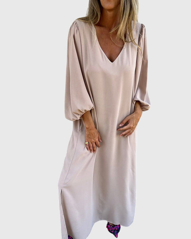 Carol - Long Boho Dress With Pockets