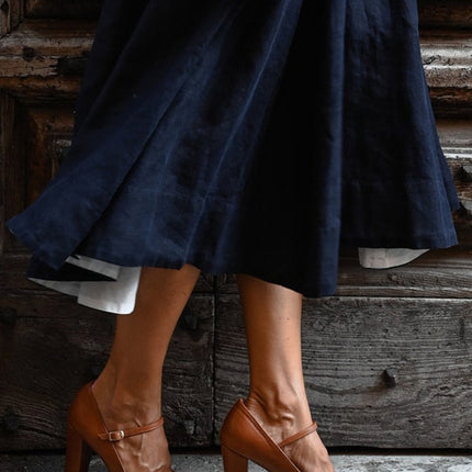 Mary Jane Shoes for Women |  Block Heel Rounded Toe