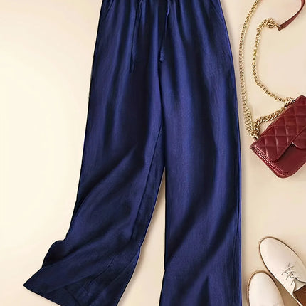 Women's Pants | Wide Leg Drawstring Waist