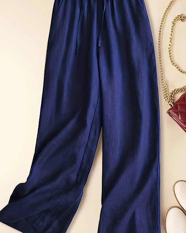 Women's Pants | Wide Leg Drawstring Waist