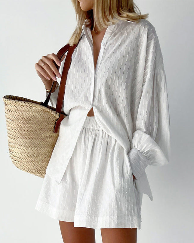 Cesca | Chic Shirt & Shorts Set ( Almost Out Of Stock)