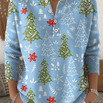 Women's Blouse | Holiday Print
