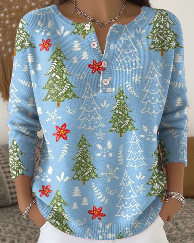 Women's Blouse | Holiday Print
