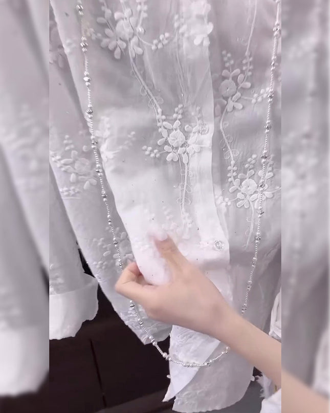 Women's Blouse | Floral Embroidered