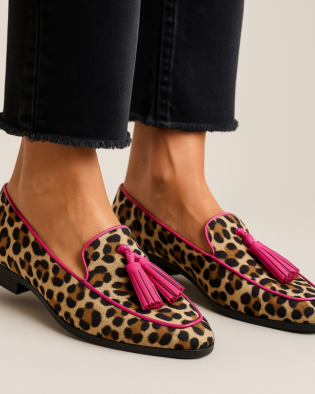 Loafers for Women | Slip On Patterned Print