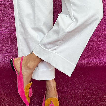 Loafers for Women | Slingback Pointed Toe Tassel