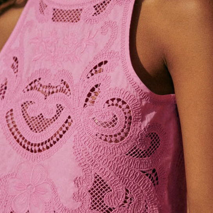 Misha | Pink Lace Set