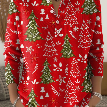 Women's Blouse | Holiday Print