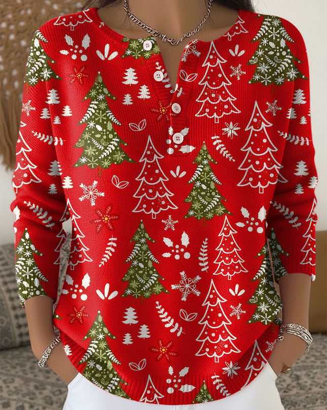 Women's Blouse | Holiday Print