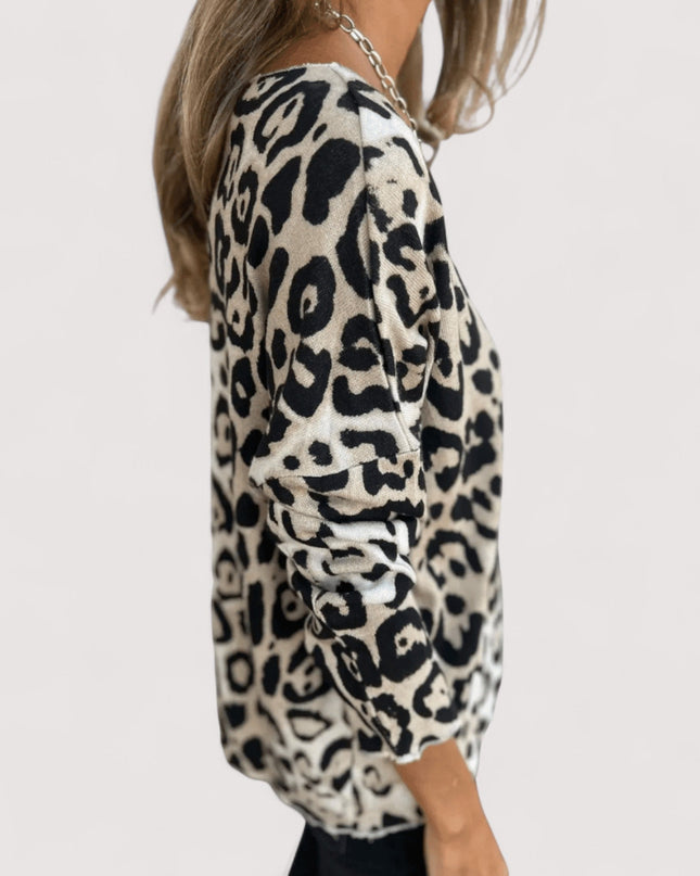 Women's Blouse | Leopard Print Pattern