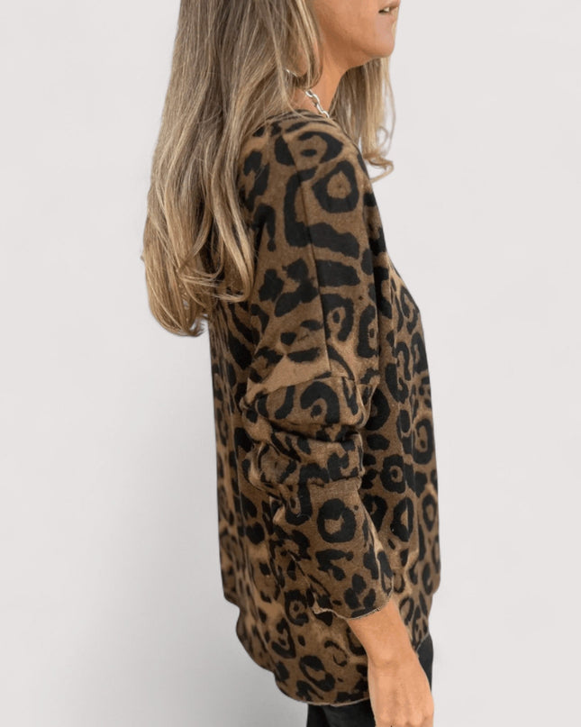 Women's Blouse | Leopard Print Pattern