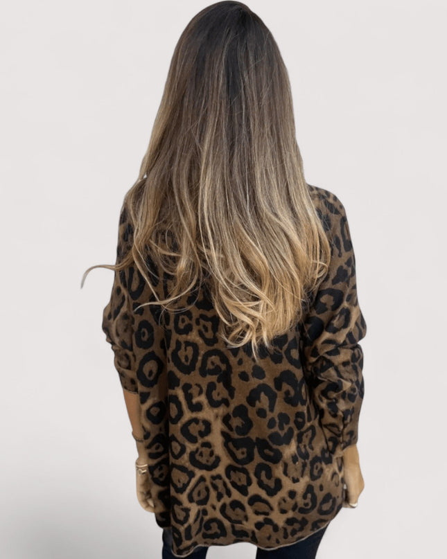Women's Blouse | Leopard Print Pattern
