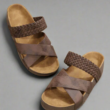 Sandals For Women | Open Toe Platform With Cross Straps