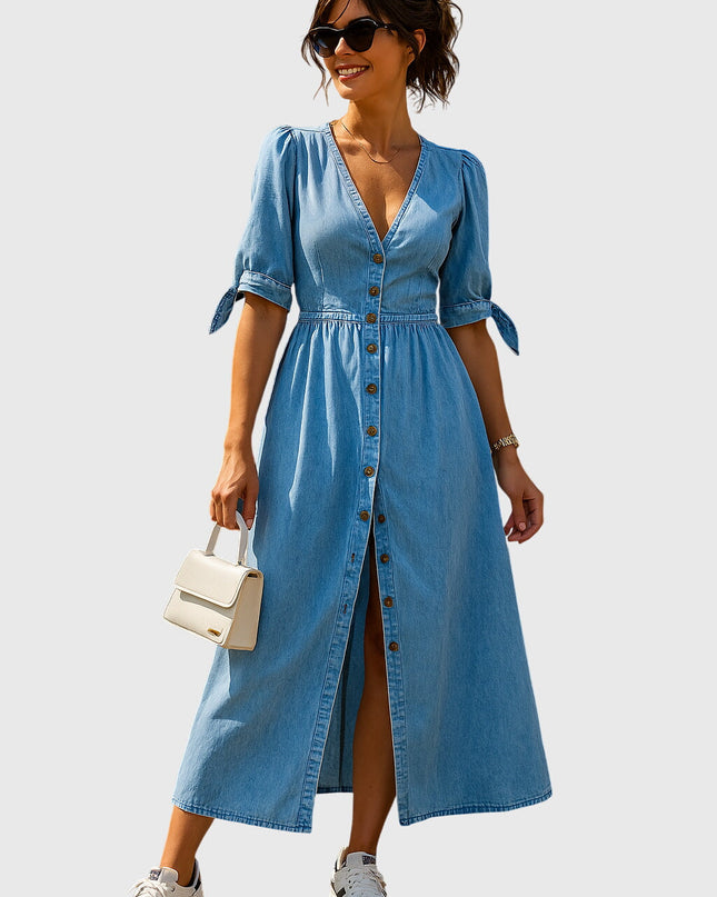 Jacqueline | Elegant Denim Dress
