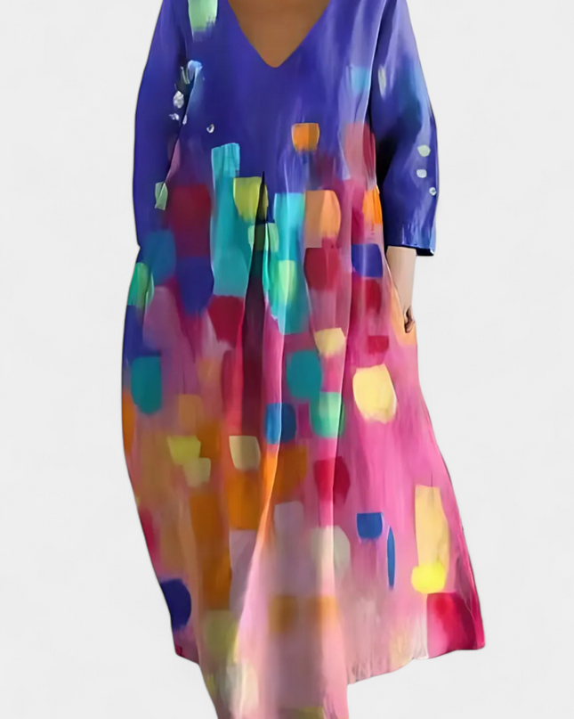 Isalinde | Comfortable V-Neck Dress