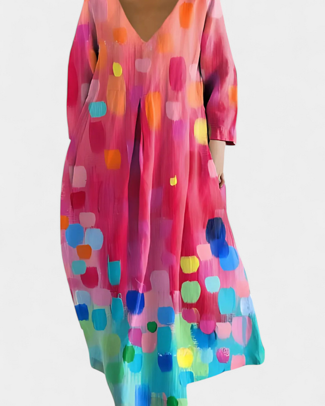 Isalinde | Comfortable V-Neck Dress