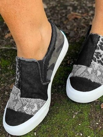Loafers For Women | Slip-On Patterned Upper