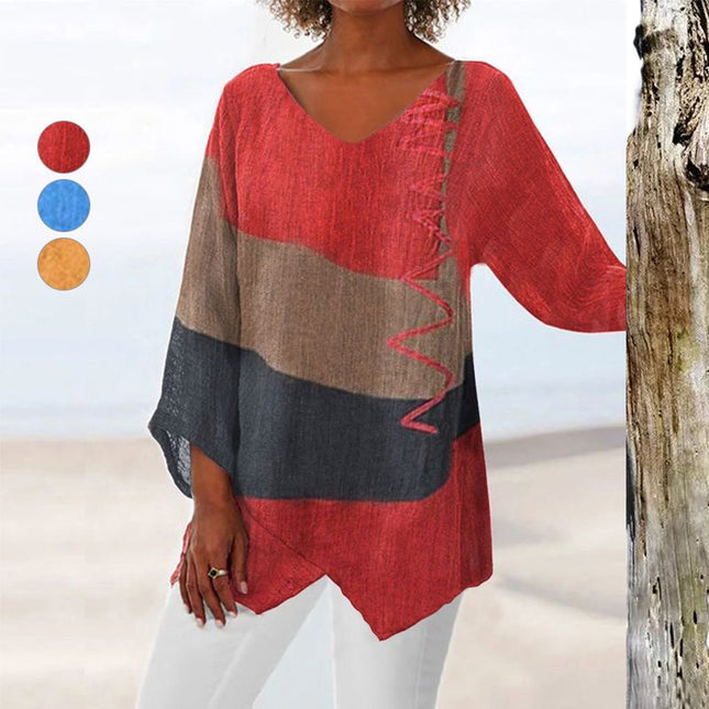 Women's Blouse | Block V-Neck