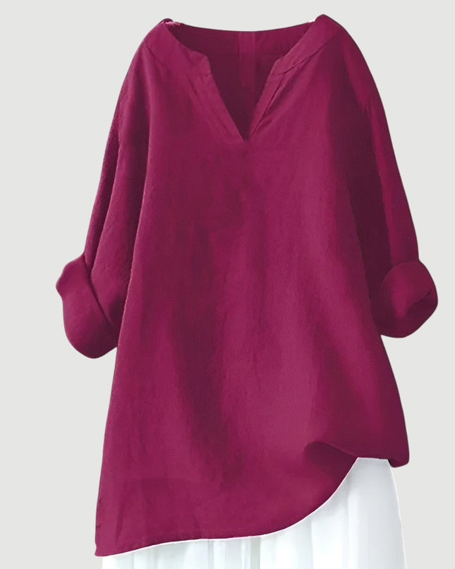 Women’s Blouse | Long Sleeve V-Neck
