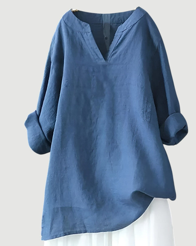Women’s Blouse | Long Sleeve V-Neck