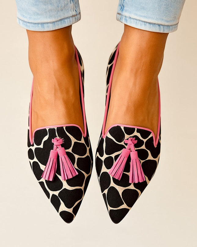 Loafers for Women | Patterned Tassel Detail