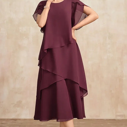 Women's Dress | Tiered Skirt Layers Midi