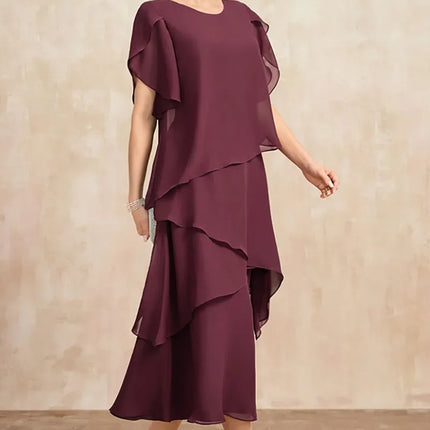 Women's Dress | Tiered Skirt Layers Midi