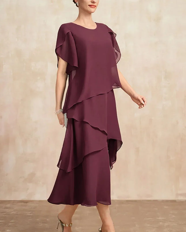 Women's Dress | Tiered Skirt Layers Midi