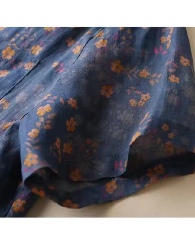 Women’s Shirt | Floral Half-Placket