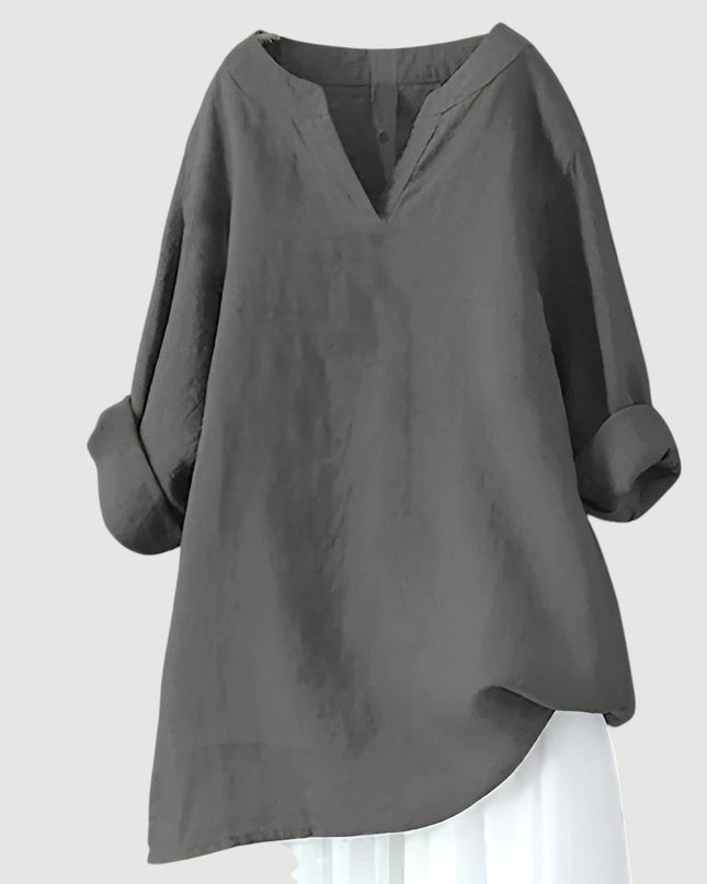 Women’s Blouse | Long Sleeve V-Neck