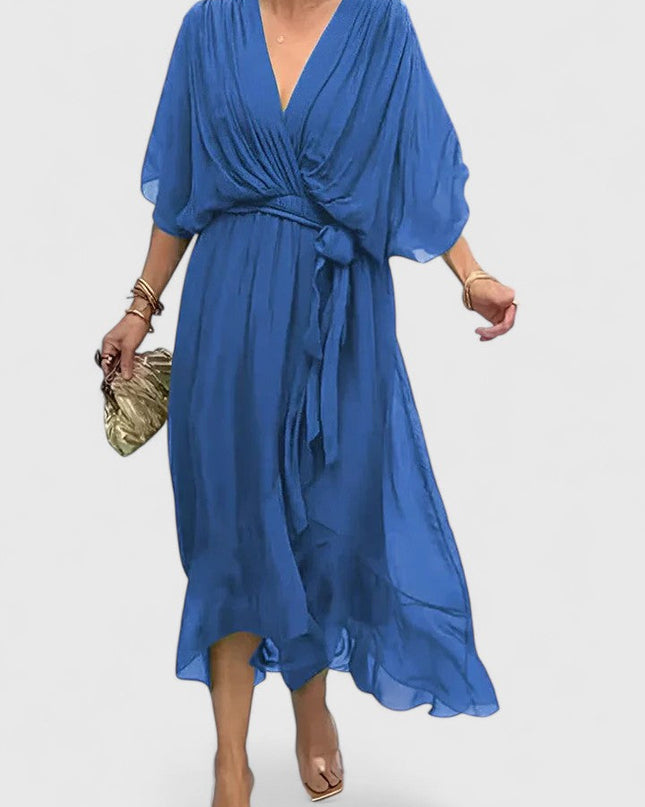 Nada | Elegant V Neck Dress