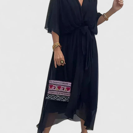 Nada | Elegant V Neck Dress