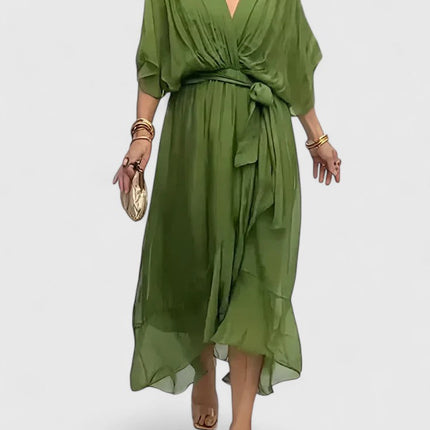 Nada | Elegant V Neck Dress