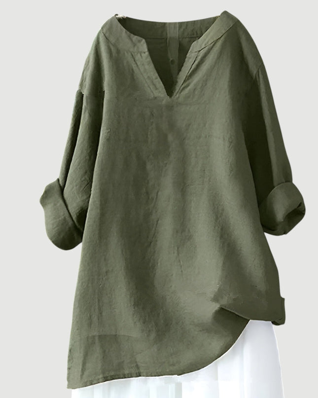 Women’s Blouse | Long Sleeve V-Neck
