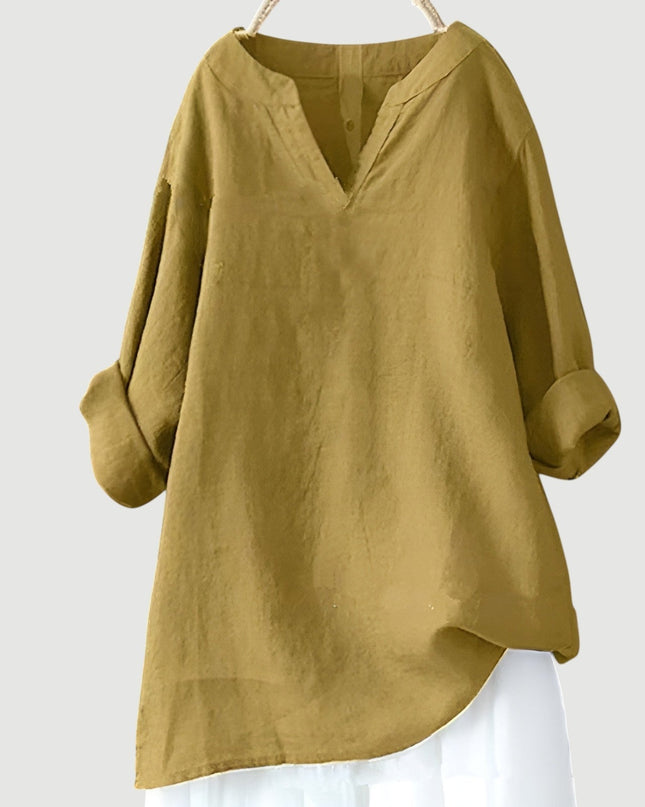 Women’s Blouse | Long Sleeve V-Neck