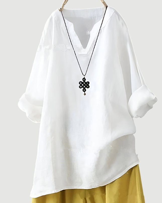 Women’s Blouse | Long Sleeve V-Neck