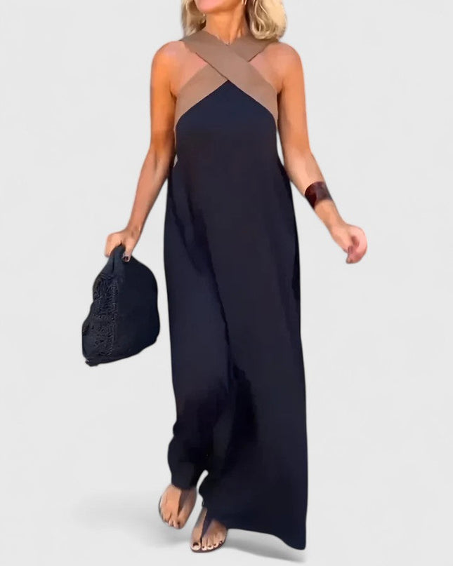 Evangeline| Elegant Crossback Dress