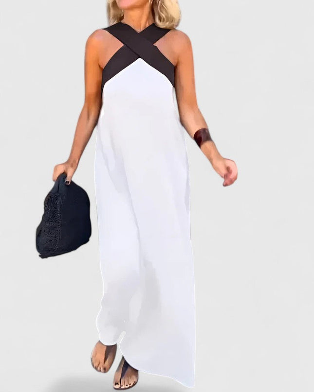 Evangeline| Elegant Crossback Dress