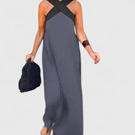 Evangeline| Elegant Crossback Dress