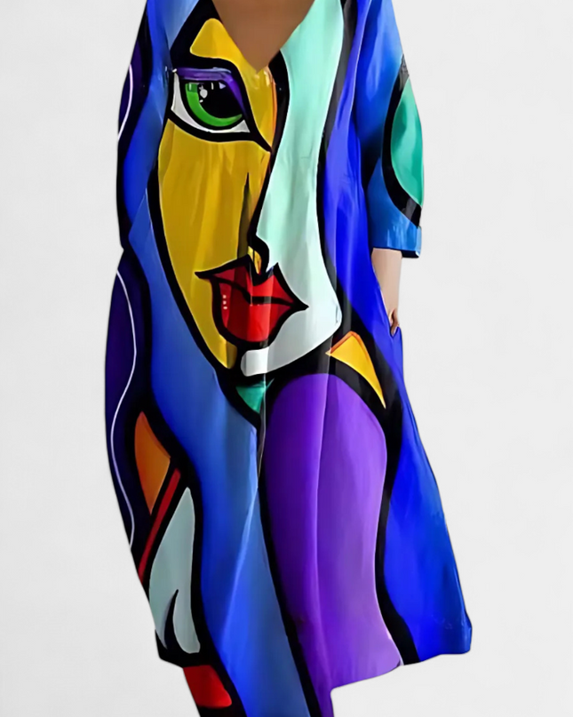 Isalinde | Comfortable V-Neck Dress