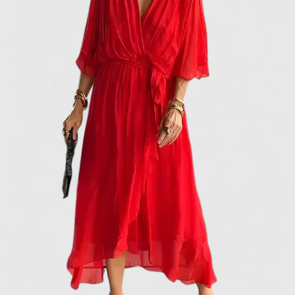 Nada | Elegant V Neck Dress