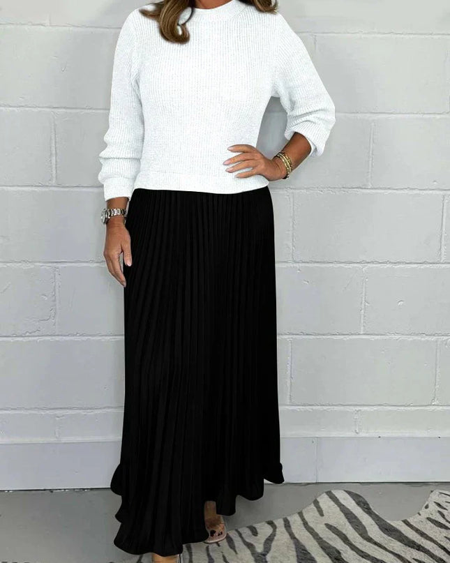 Kirstin | Elegant Pleated Two-Piece Set