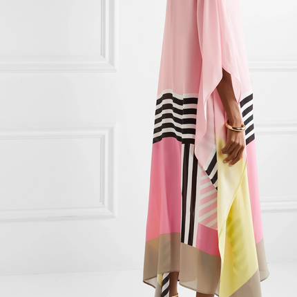 Valarie | Elegant Geometric Print Caftan