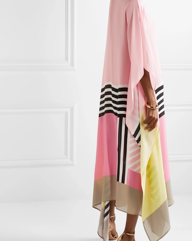 Valarie | Elegant Geometric Print Caftan