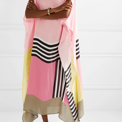 Valarie | Elegant Geometric Print Caftan