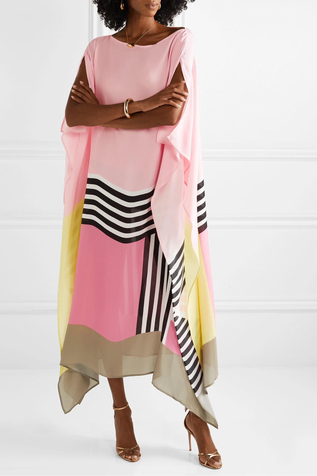 Valarie | Elegant Geometric Print Caftan