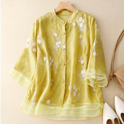 Women's Blouse | Embroidered Accents
