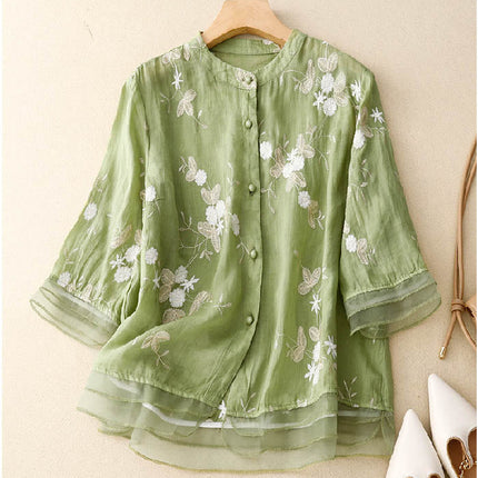 Women's Blouse | Embroidered Accents